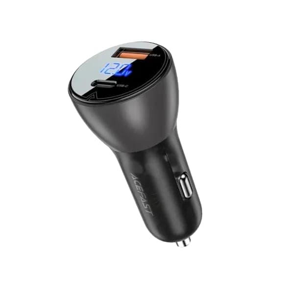 Автомобільний Зарядний Пристрій Apple iPhone/iPad AceFast B6 USB + USB-C 63w Black