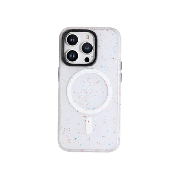 Чохол для Apple iPhone 15 Pro Splattered with MagSafe White/білий