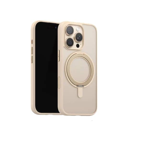 Чохол для Apple iPhone 16 Pro Blueo Skin Friendly 360 Rotatable Stand (Bl037) Прозоро-рожевий