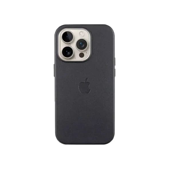 Чохол для Apple iPhone 16 Pro Leather Case with MagSafe HQ Copy Black/чорний