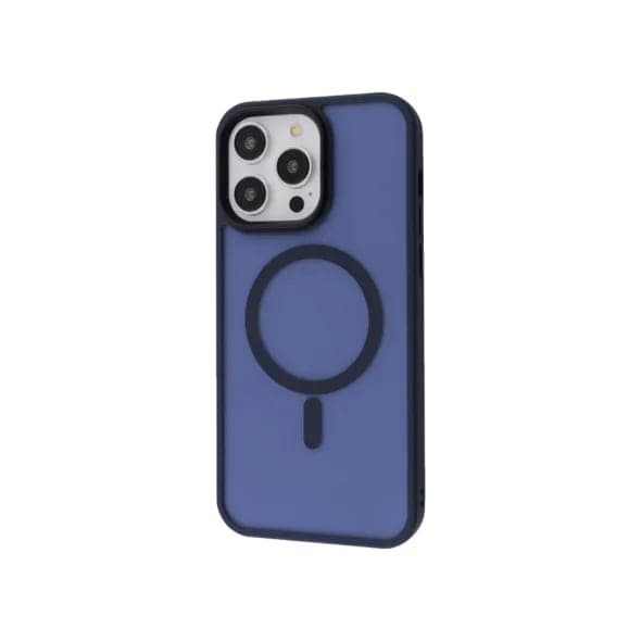 Чохол для Apple iPhone 16 Pro WAVE Matte Insane Case with Magnetic Ring Midnight Blue/темно-синій