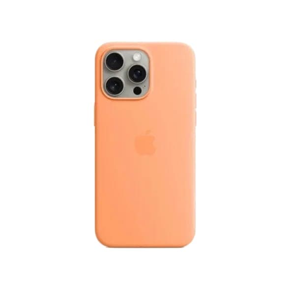 Чохол для iPhone 15 Pro Silicone Case with MagSafe - Orange Sorbet (MT1H3)
