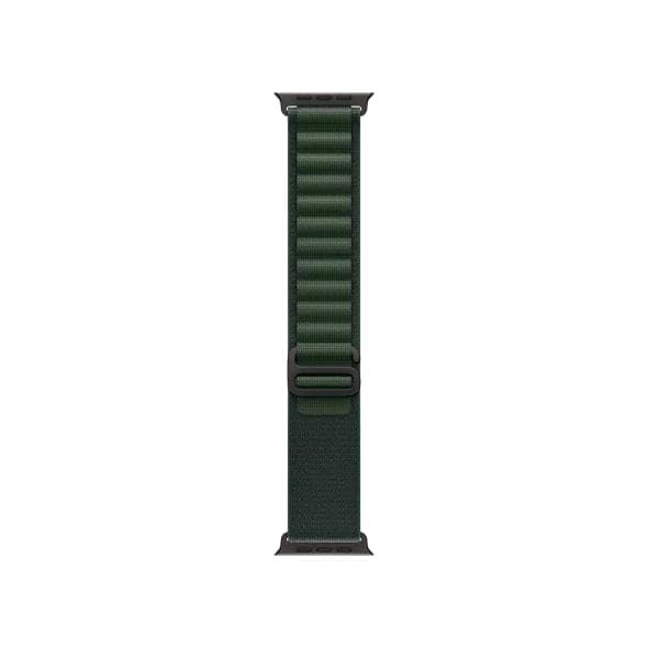 Ремінець Apple Alpine Loop Dark Green - Black Titanium Finish для Watch 44/45/46/49mm - Large (MYPT3)