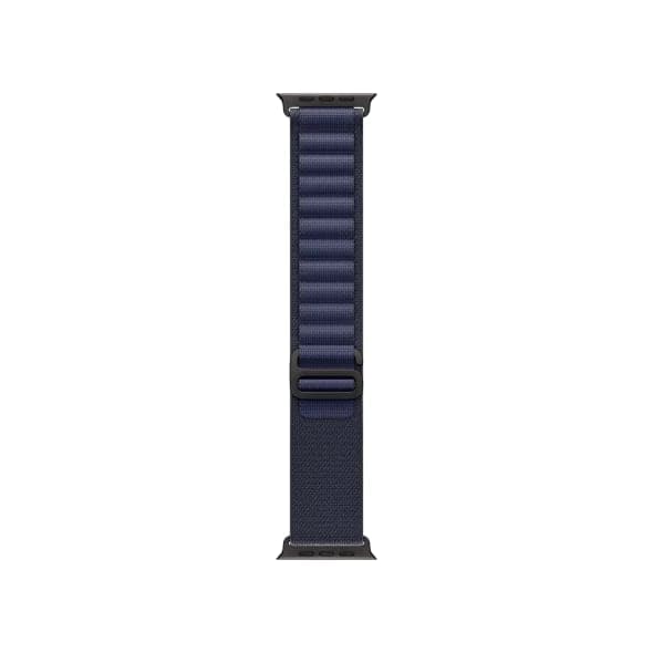 Ремінець Apple Alpine Loop Navy - Black Titanium Finish для Watch 44/45/46/49mm - Medium (MYPX3)