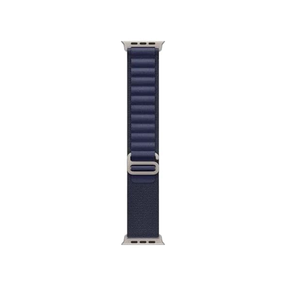 Ремінець Apple Alpine Loop Navy - Natural Titanium Finish для Watch 44/45/46/49mm - Small (MXMX3)