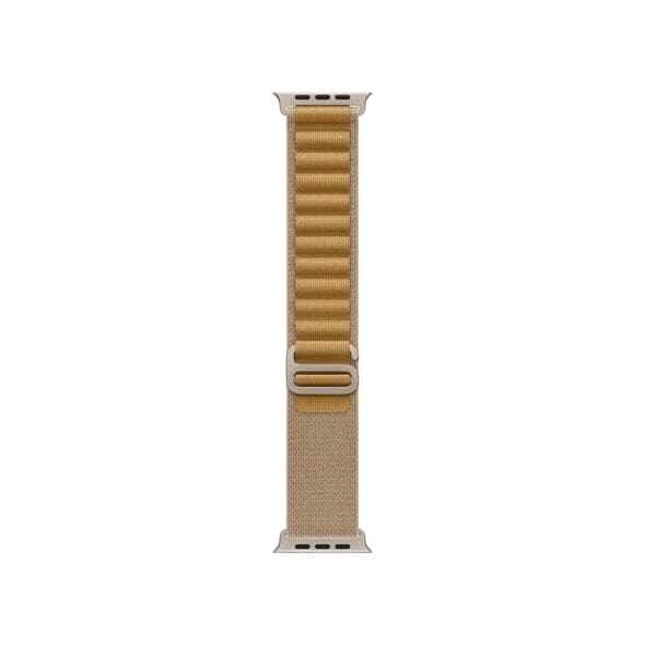 Ремінець Apple Alpine Loop Tan - Natural Titanium Finish для Watch 44/45/46/49mm - Small (MXN13)