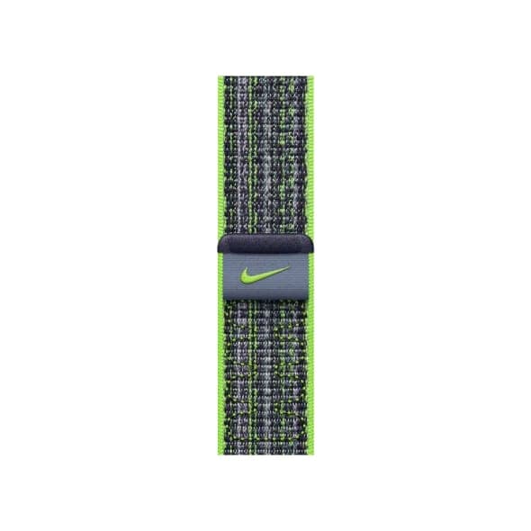 Ремінець Apple Bright Green/Blue Nike Sport Loop для Apple Watch 38/40/41mm (MTL03)