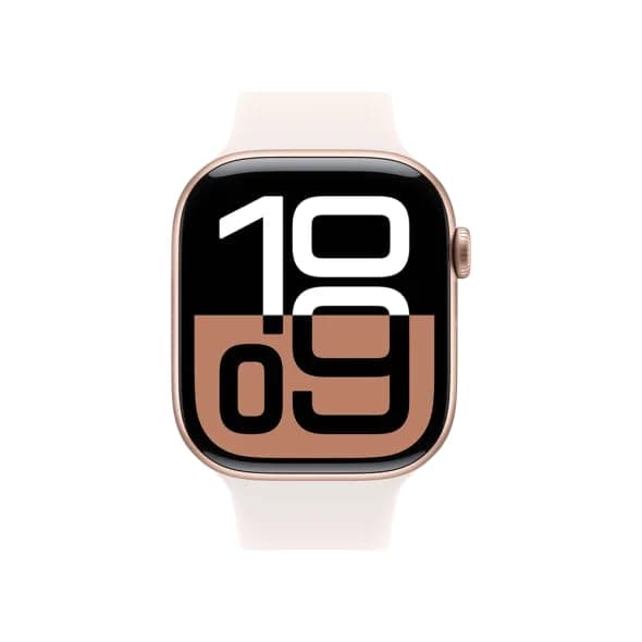 Смарт-годинник Apple Watch Series 10 GPS 42mm Rose Gold Alu. Case w. Light Blush Sport Band - M/L (MWWJ3)