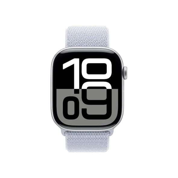 Смарт-годинник Apple Watch Series 10 GPS + Cellular 42mm Silver Aluminum Case w. Blue Cloud S. Loop (MWX53)