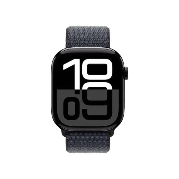 Смарт-годинник Apple Watch Series 10 GPS + Cellular 42mm Jet Black Aluminum Case w. Ink S. Loop (MWX83)