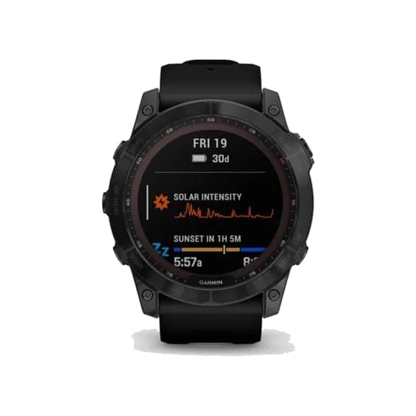Смарт-годинник Garmin Fenix 7X Sapphire S. Black DLC Titanium w. Black Band (010-02541-22/23/45)