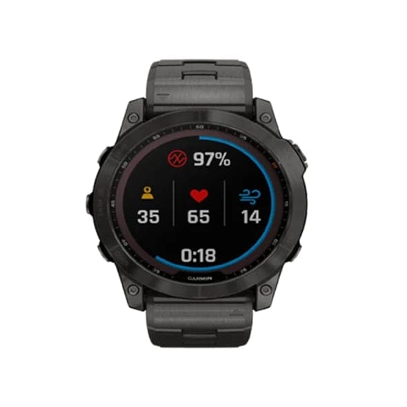Смарт-годинник Garmin Fenix 7X Sapphire Solar C. Grey DLC Titanium w. Carbon Grey DLC Vented T. Band (010-02541-27)