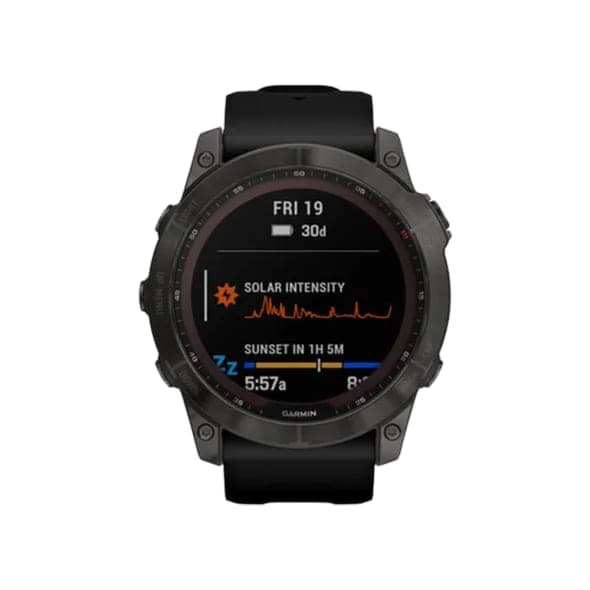 Смарт-годинник Garmin Fenix 7X Sapphire Solar Carbon Gray DLC Titanium with Black Band (010-02541-10/11/34)