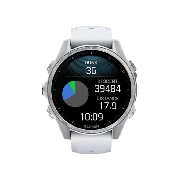 Смарт-годинник Garmin Fenix 8 43mm AMOLED Silver with Whitestone Silicone Band (010-02903-00/06)