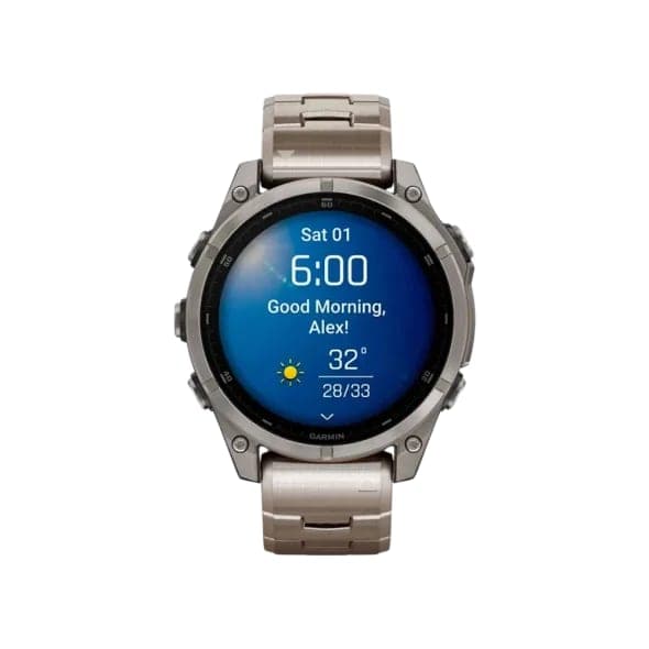 Смарт-годинник Garmin Fenix 8 47mm AMOLED Sapphire Titanium with Vented Titanium Bracelet (010-02904-40)