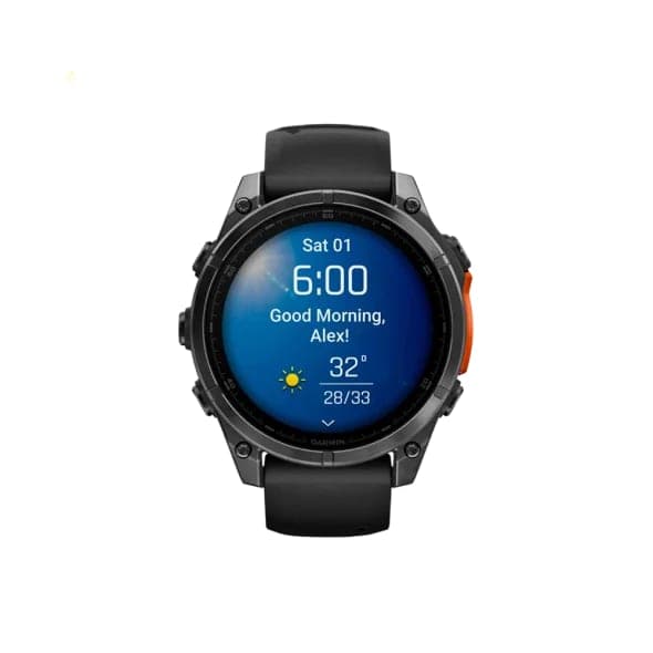 Смарт-годинник Garmin Fenix 8 47mm AMOLED Slate Gray with Black Silicone Band (010-02904-00/09)