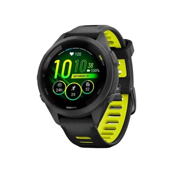 Смарт-годинник Garmin Forerunner 265S Black Bezel and Case w. Black/Amp Yellow S. Band (010-02810-03/13/53)