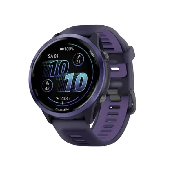 Смарт-годинник Garmin Forerunner 570 47mm Indigo Aluminium w. Translucent Imperial Purple/Indigo Band (010-02971-02)