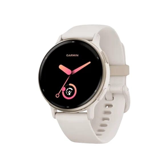 Смарт-годинник Garmin vivoactive 5 Cream Gold Aluminum Bezel with Ivory Case and Silicone Band (010-02862-11/5B)