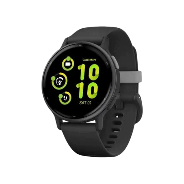 Смарт-годинник Garmin vivoactive 5 Slate Aluminum Bezel with Black Case and Silicone Band (010-02862-10/50/5A)