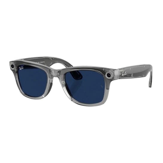 Смарт-окуляри Ray-Ban Meta Wayfarer Gen 2 - Shiny Transparent Grey Frame with Clear Sapphire Transitions Lenses (RW4012 6840MF 50-22)