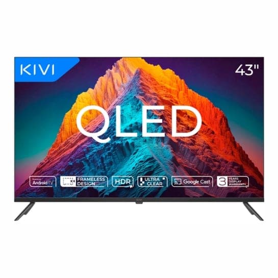 Телевізор KIVI 43 UHD Prime E5 QLED Smart TV Black (43U770QB)