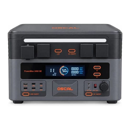 Зарядна станція Oscal PowerMax 2400 SE LiFePO4 (2400 Вт, 2016 Вт/год)