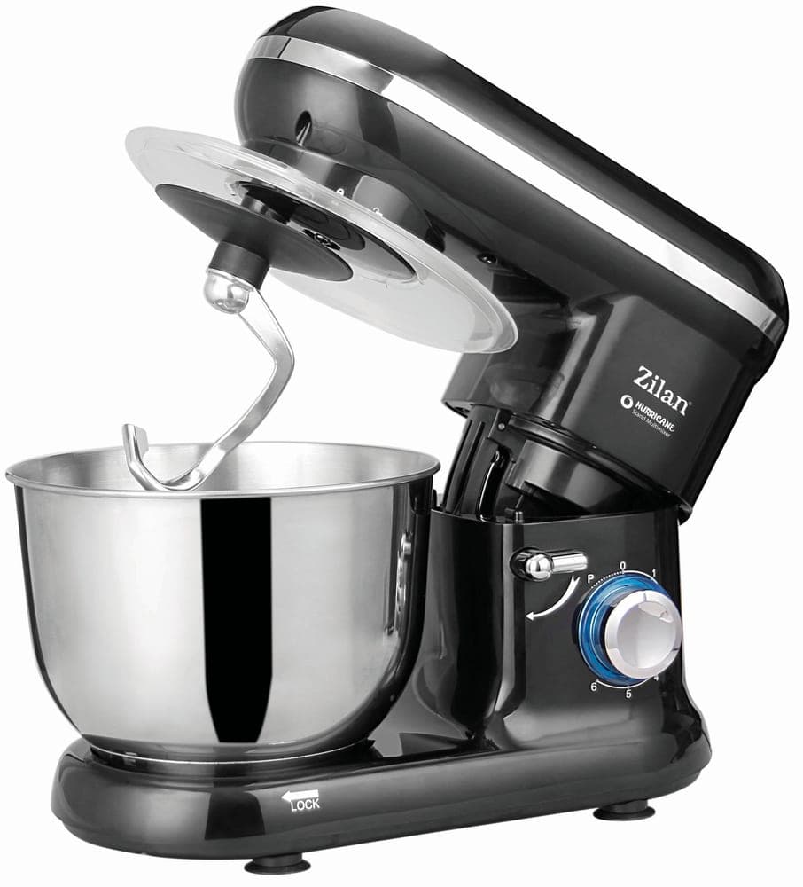 Планетарний міксер Zilan ZLN3185, 1400W, black / silver