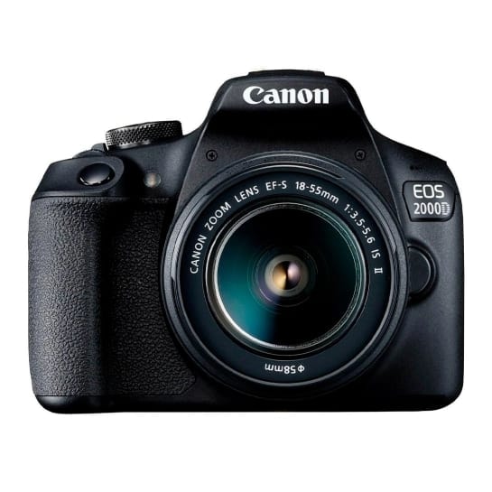 Фотоапарат зі змінним об'єктивом Canon EOS 2000D Kit 18-55mm IS II (2728C008)