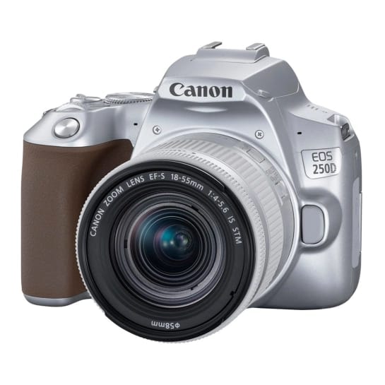 Фотоапарат зі змінним об'єктивом Canon EOS 250D Kit (18-55mm) EF-S IS STM Silver (3461C003)