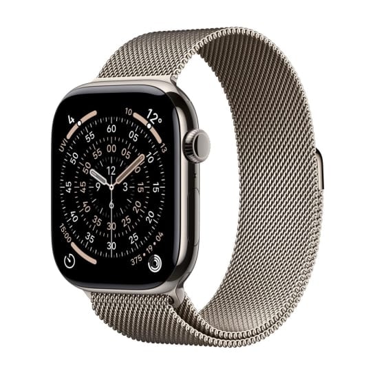 Смарт-годинник Apple Watch Series 11 GPS + Cellular 46mm Natural Titanium Case with Natural Milanese Loop - M/L