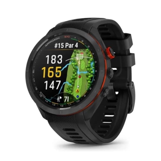 Смарт-годинник Garmin Approach S70 47mm B. Ceramic Bezel w. Black S. Band (010-02746-02/12)