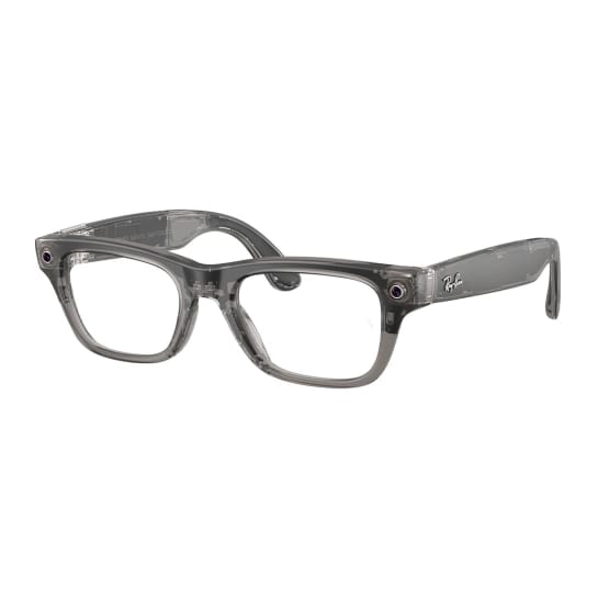 Смарт-окуляри Ray-Ban Meta Blayzer Optics Gen 2 - Matte Transparent Ice Grey Frame with Demo Lens (RW7001 8529 50-19)