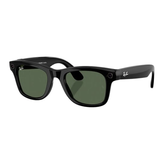 Смарт-окуляри Ray-Ban Meta Wayfarer Gen 2 Large - Shiny Black Frame with G-15 Green Lenses (RW4012 601/71 53-22)
