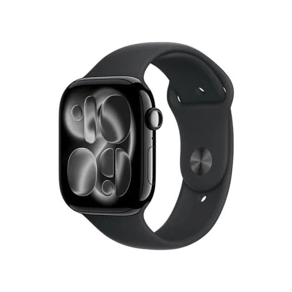 Смарт-годинник Apple Watch Series 11 GPS 42mm Jet Black Alu. Case w. Black S. Band - M/L (MEQU4)
