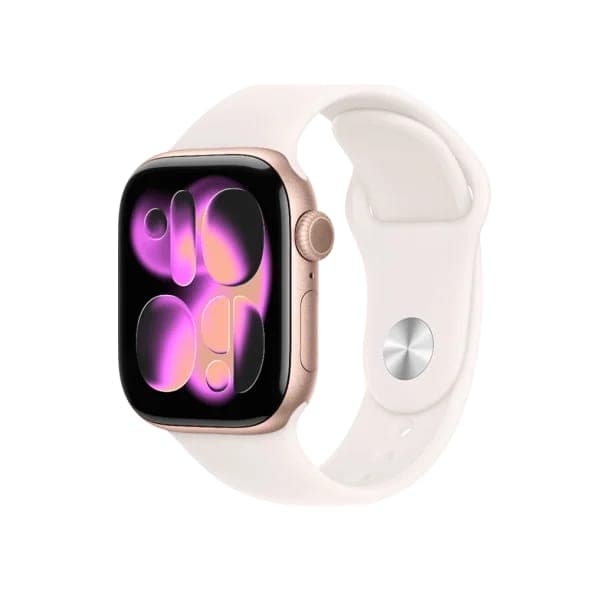 Смарт-годинник Apple Watch Series 11 GPS 42mm Rose Gold Alu. Case w. Light Blush S. Band - S/M (MEU04)