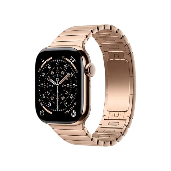 Смарт-годинник Apple Watch Series 11 GPS + Cellular 42mm Gold Tit. Case w. Gold Link Bracelet (MF9M4+MXMC3)