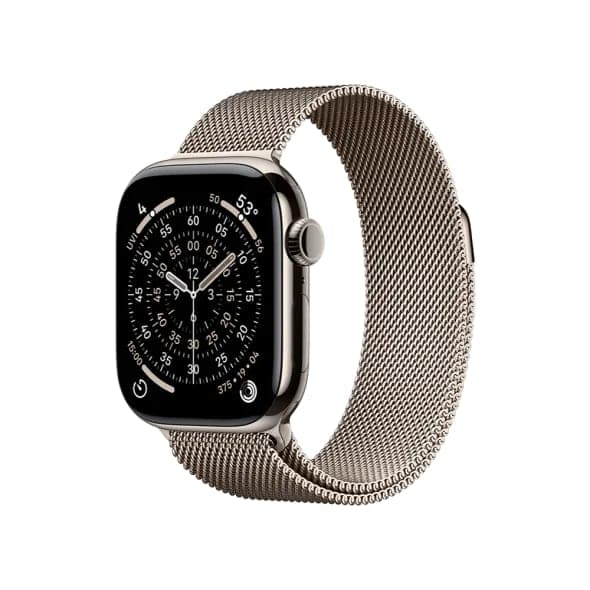 Смарт-годинник Apple Watch Series 11 GPS + Cellular 42mm Natural Tit. Case w. Natural Milanese Loop (MF8P4)