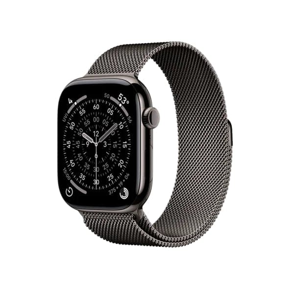 Смарт-годинник Apple Watch Series 11 GPS + Cellular 46mm Slate Tit. Case w. Slate Milanese Loop - S/M (MFD34)