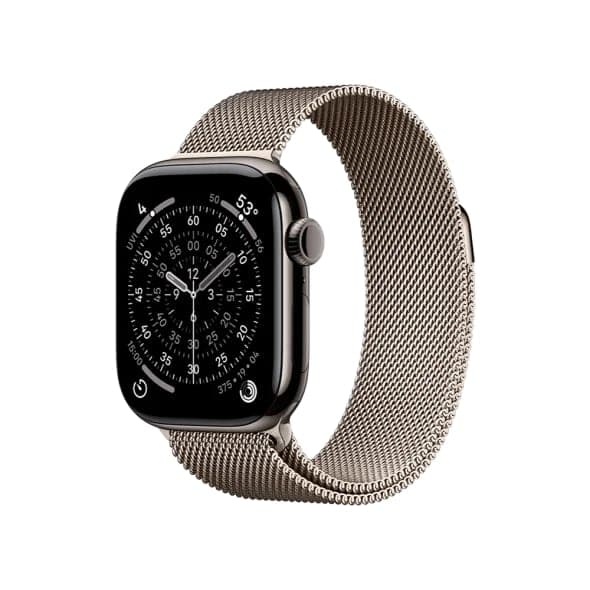Смарт-годинник Apple Watch Series 11 GPS + Cellular 42mm Slate Tit. Case w. Natural Milanese Loop (MF9K4+MGHY4)