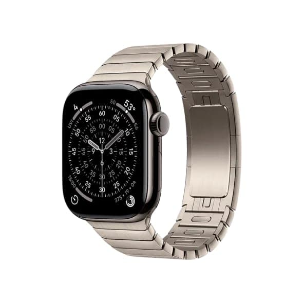 Смарт-годинник Apple Watch Series 11 GPS + Cellular 42mm Slate Tit. Case w. Natural Link Bracelet (MF9K4+MXMA3)