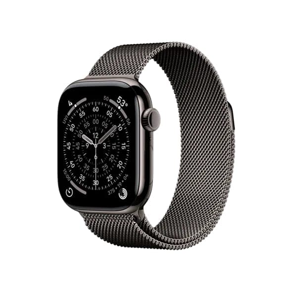 Смарт-годинник Apple Watch Series 11 GPS + Cellular 42mm Slate Tit. Case w. Slate Milanese Loop (MF9K4+MGJ14)