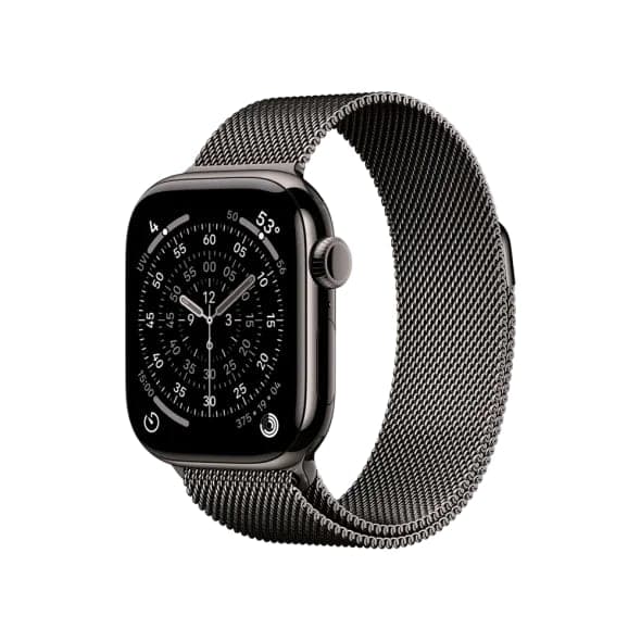 Смарт-годинник Apple Watch Series 11 GPS + Cellular 42mm Slate Titanium Case with Slate Milanese Loop (MF8U4)