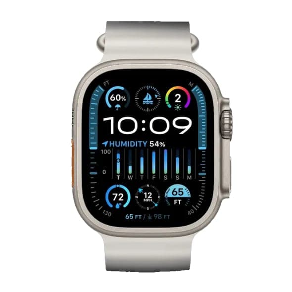 Смарт-годинник Apple Watch Ultra 2 GPS + Cellular 49mm Titanium Case with White Ocean Band (MREJ3)