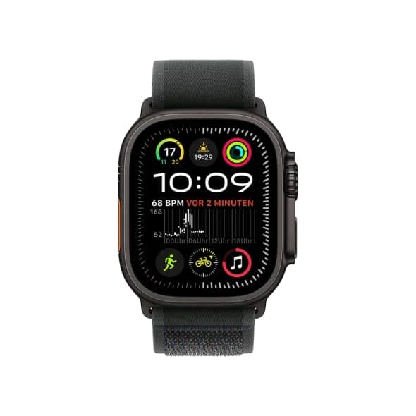 Смарт-годинник Apple Watch Ultra 2 GPS + Cellular 49mm Black Titan. Case w. Black Trail Loop - M/L (MX4V3)