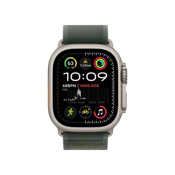 Смарт-годинник Apple Watch Ultra 2 GPS + Cellular 49mm Natural Titan. Case w. Green Trail Loop - M/L (MYT73+MXTP3)