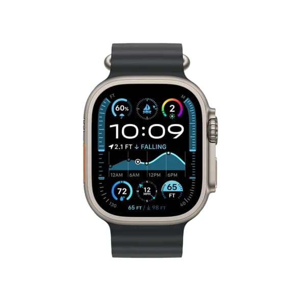 Смарт-годинник Apple Watch Ultra 2 GPS + Cellular 49mm Natural Titan. Case w. Black Ocean Band (MXTL3)