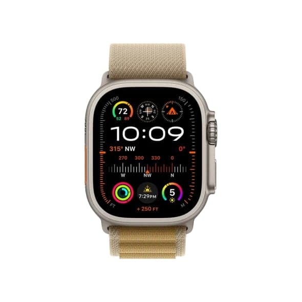 Смарт-годинник Apple Watch Ultra 2 GPS + Cellular 49mm Natural Titan. Case w. Tan Alpine Loop - Large (MX4H3)