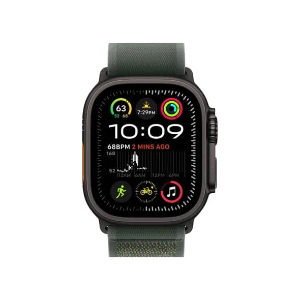 Смарт-годинник Apple Watch Ultra 2 GPS + Cellular 49mm Black Titan. Case w. Green Trail Loop - M/L (MYTJ3+MYQ43)