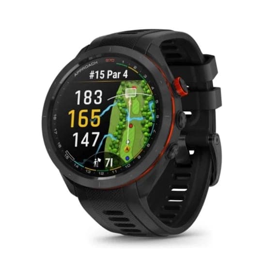 Смарт-годинник Garmin Approach S70 47mm B. Ceramic Bezel w. Black S. Band (010-02746-02/12)